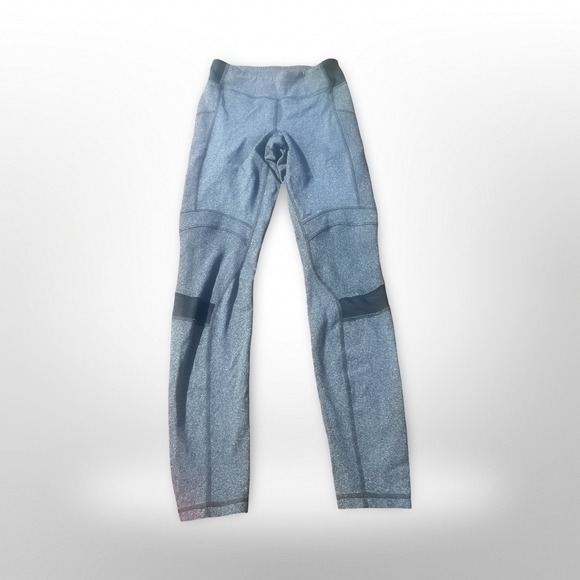 lululemon athletica Pants - Lululemon Gray Heathered Leggings athletic Activewear Size 4 yoga running gym